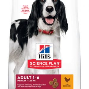 Hill’s Science Plan Adult 1-6 Medium poulet (le sac de 12 kg)