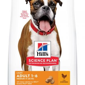 Hill’s Science Plan Adult 1-6 Light Medium poulet (le sac de 12kg)